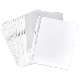 Amazon Basics Sheet Protectors for 3 Ring Binder, Heavyweight, Polypropylene, 8.5 x 11 Inch, 100-Pack