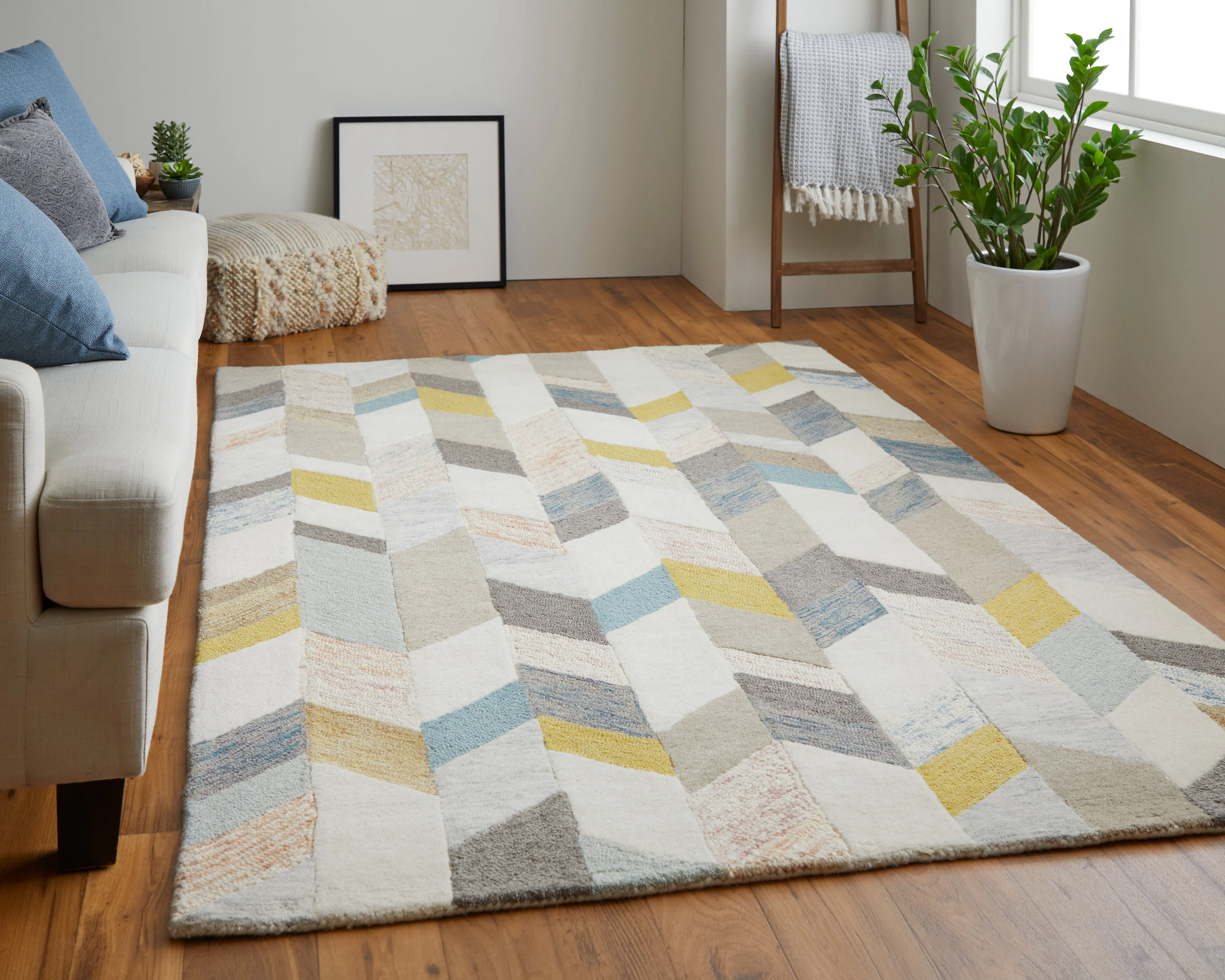 Arazad 8446F Hand Tufted Wool Indoor Area Rug by Feizy Rugs