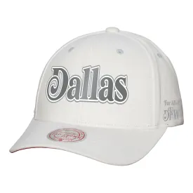 DALLAS MAVERICKS MITCHELL & NESS CITY EDITION 2024-25 WHITE WOOL SNAPBACK