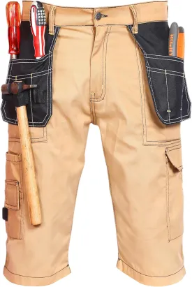 FASHIO FF Mens Holster Pockets Utility Cordura Reinforced Cargo Combat Tactical Workwear Work Shorts