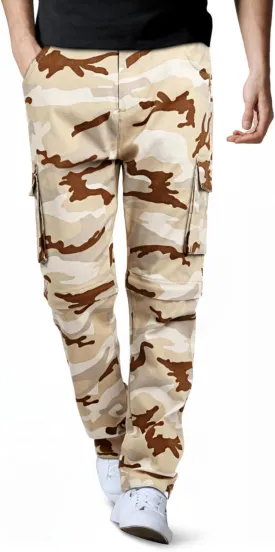 GINGTTO Mens Camo Cargo Pants Slim Hiking Pants for Men Convertible Joggers Zip Off Legs Waterproof