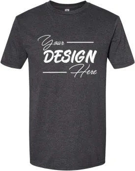 INK STITCH Unisex 67000 Gildan Custom Printing Add Your Own Design CVC Softstyle T-Shirts