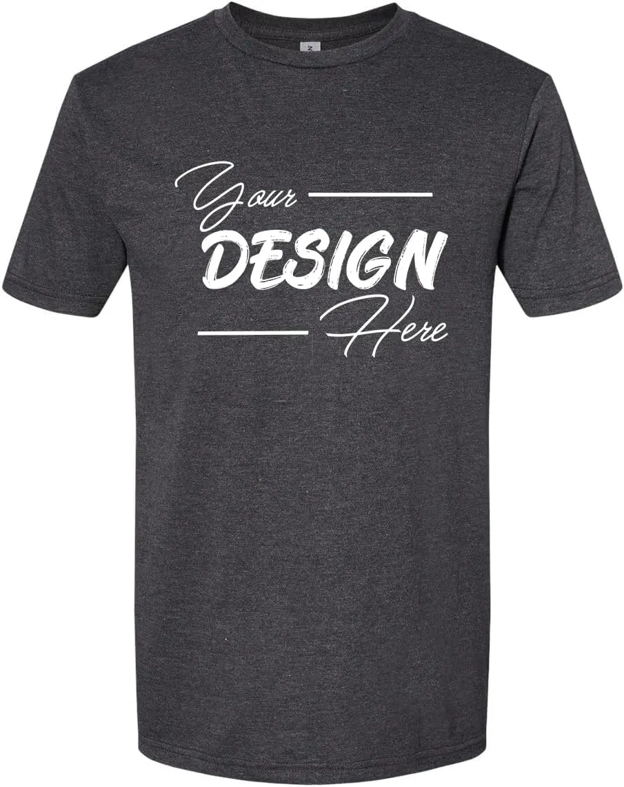 INK STITCH Unisex 67000 Gildan Custom Printing Add Your Own Design CVC Softstyle T-Shirts