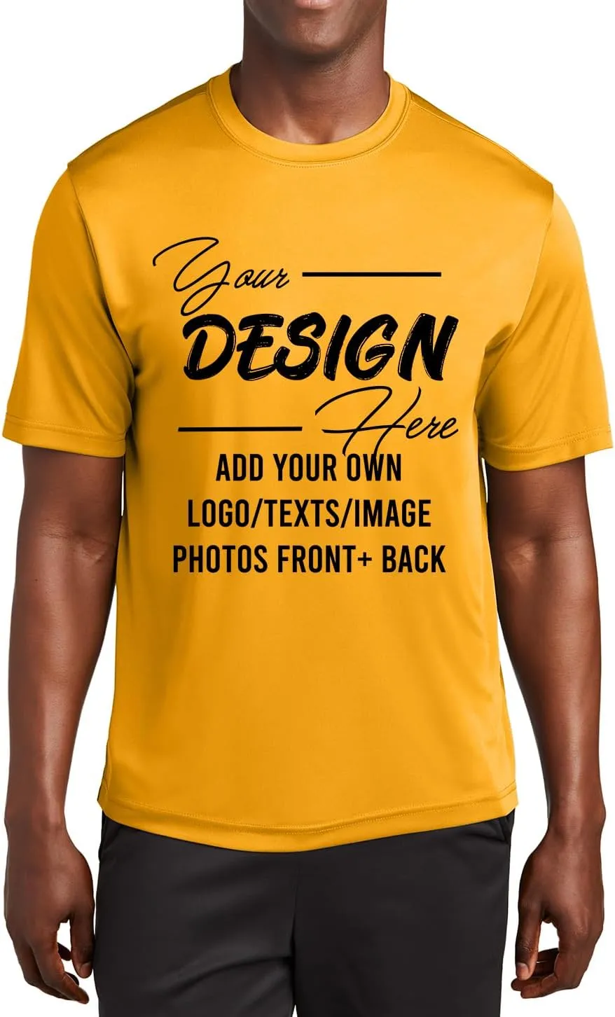 INK STITCH Unisex St350 Custom Printing Logo Texts Photo PosiCharge Polyester Performance Tees