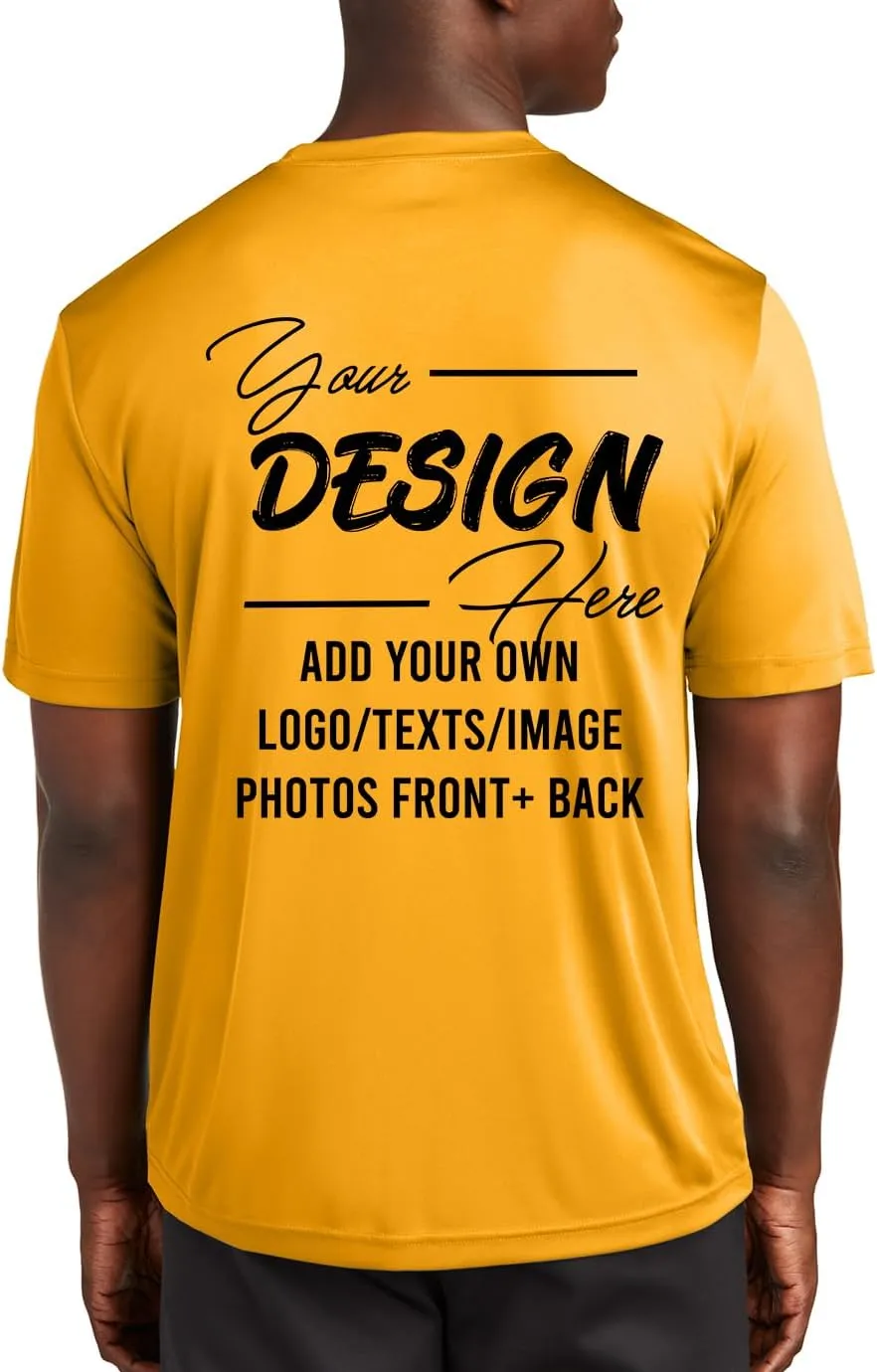 INK STITCH Unisex St350 Custom Printing Logo Texts Photo PosiCharge Polyester Performance Tees