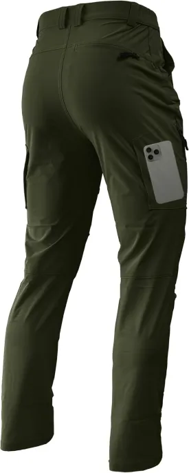 Men's Lightweight Hiking Pants Quick Dry Waterproof Stretch Travel Fishing Camping Work Cargo Pants Zipper Pockets