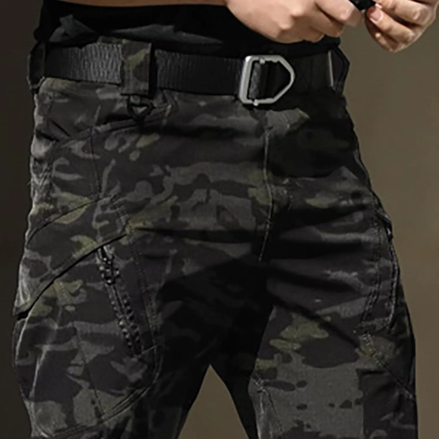 Tactical Pants for Men Lightweight Stretch Hiking Cargo Pants Outdoor Waterproof Ripstop Pant with Multi Pockets